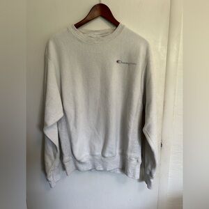 Vintage Champion Reverse Weave Sweatshirt Inside Out Medium Gray Y2K Sportswear